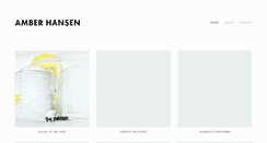 Desktop Screenshot of amberhansenart.com